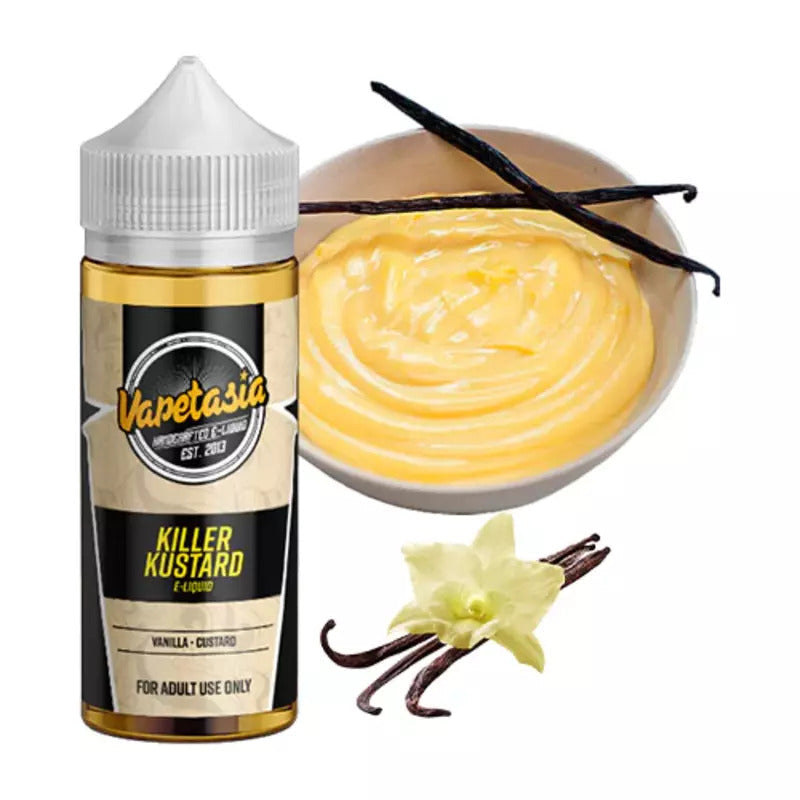 VAPETASIA E-LIQUID KILLER KUSTARD ORIGINAL - 100ML - Vape Land