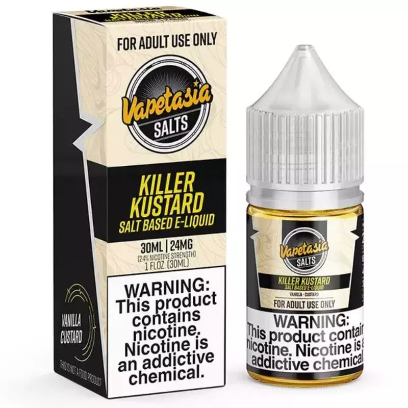 VAPETASIA SALT KILLER KUSTARD ORIGINAL - 30ML - Vape Land