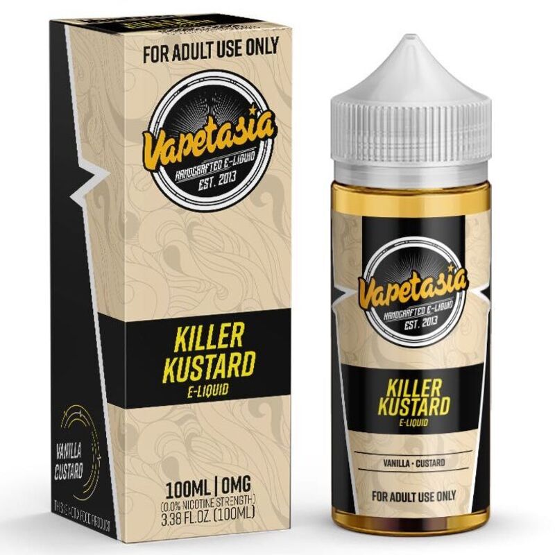 VAPETASIA E-LIQUID KILLER KUSTARD ORIGINAL - 100ML - Vape Land