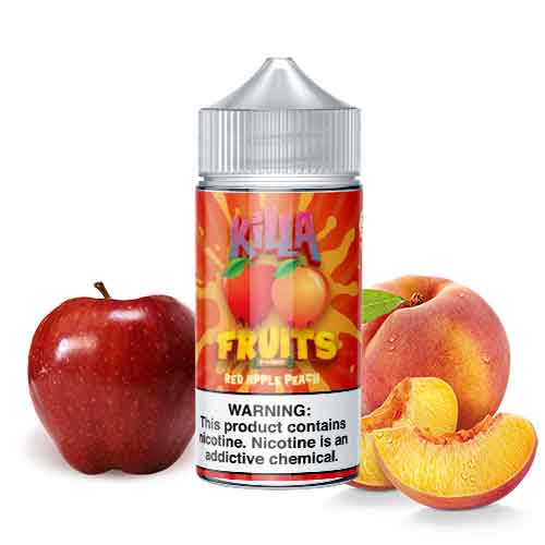 KILLA FRUITS E-JUICE RED APPLE PEACH - 100ML - Vape Land