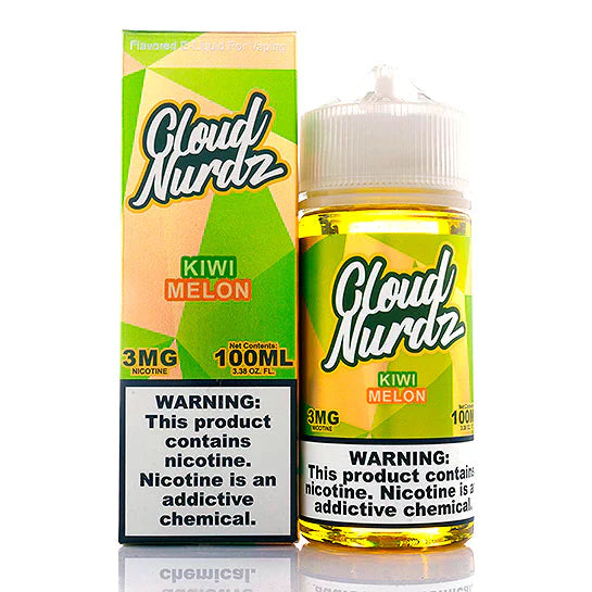 CLOUD NURDZ E-LIQUID KIWI MELON - 100ML - Vape Land