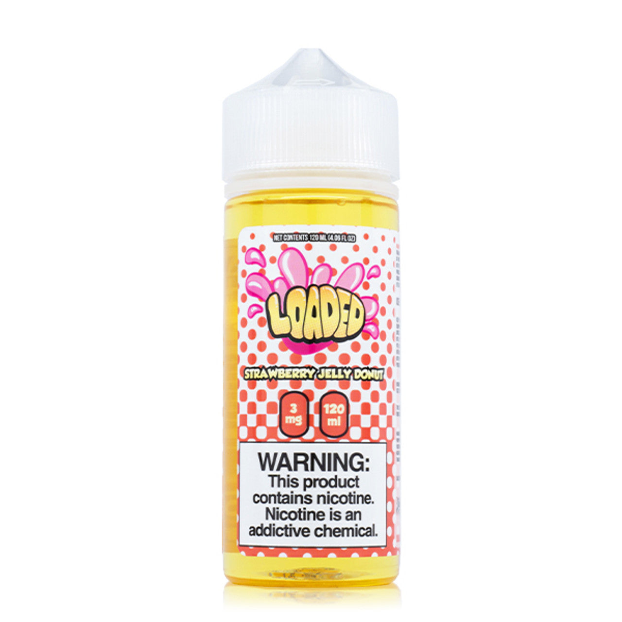 LOADED E-LIQUID STRAWBERRY JELLY DONUT - 120ML - Vape Land