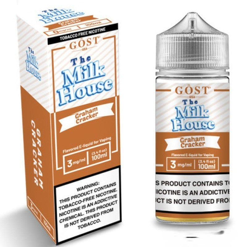 THE MILK HOUSE E-LIQUID GRAHAM CRACKER - 100ML - Vape Land