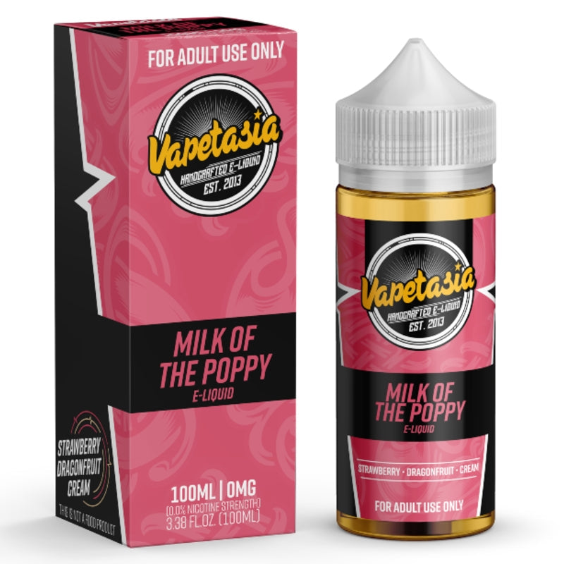 VAPETASIA E-LIQUID MILK OF THE POPPY - 100ML - Vape Land