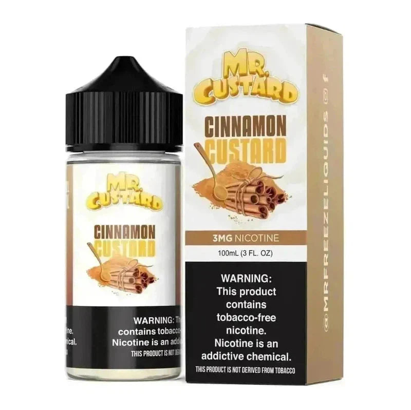 MR CUSTARD E-LIQUID CINNAMON CUSTARD - 100ML - Vape Land