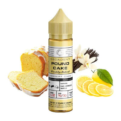 GLAS BASIX E-LIQUID POUND CAKE - 60ML - Vape Land