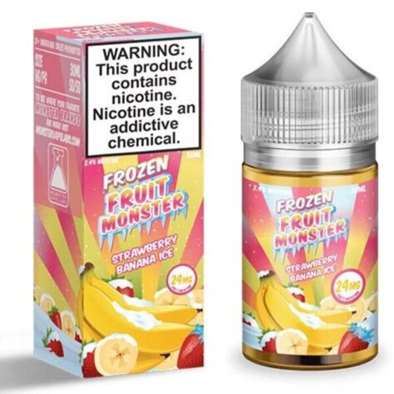 FROZEN FRUIT MONSTER SALT STRAWBERRY BANANA ICE - 30ML - Vape Land