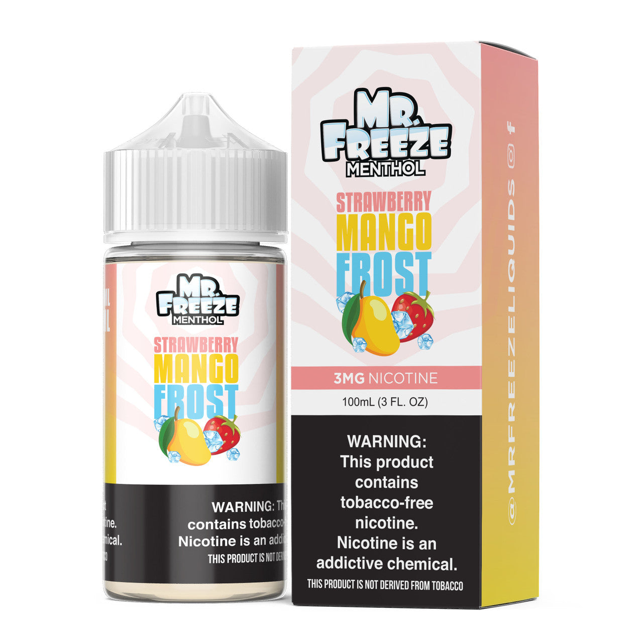 MR FREEZE E-LIQUID STRAWBERRY MANGO FROST - 100ML - Vape Land