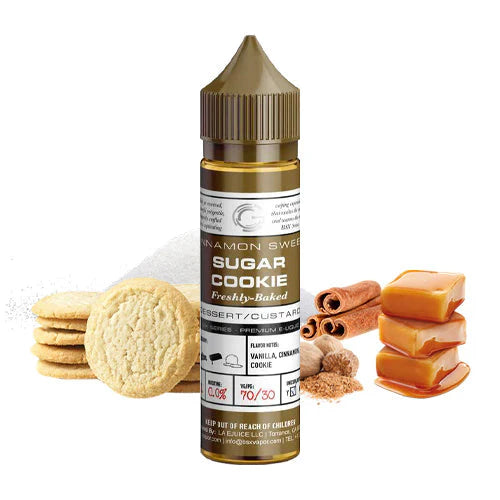 GLAS BASIX E-LIQUID SUGAR COOKIE - 60ML - Vape Land