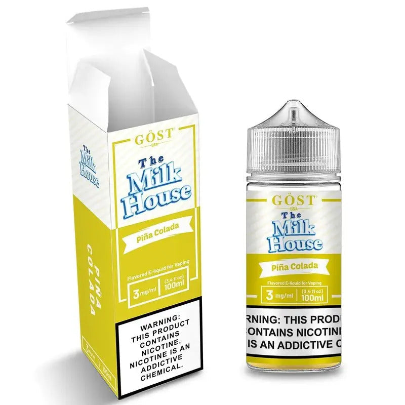 THE MILK HOUSE E-LIQUID PINA COLADA - 100ML - Vape Land