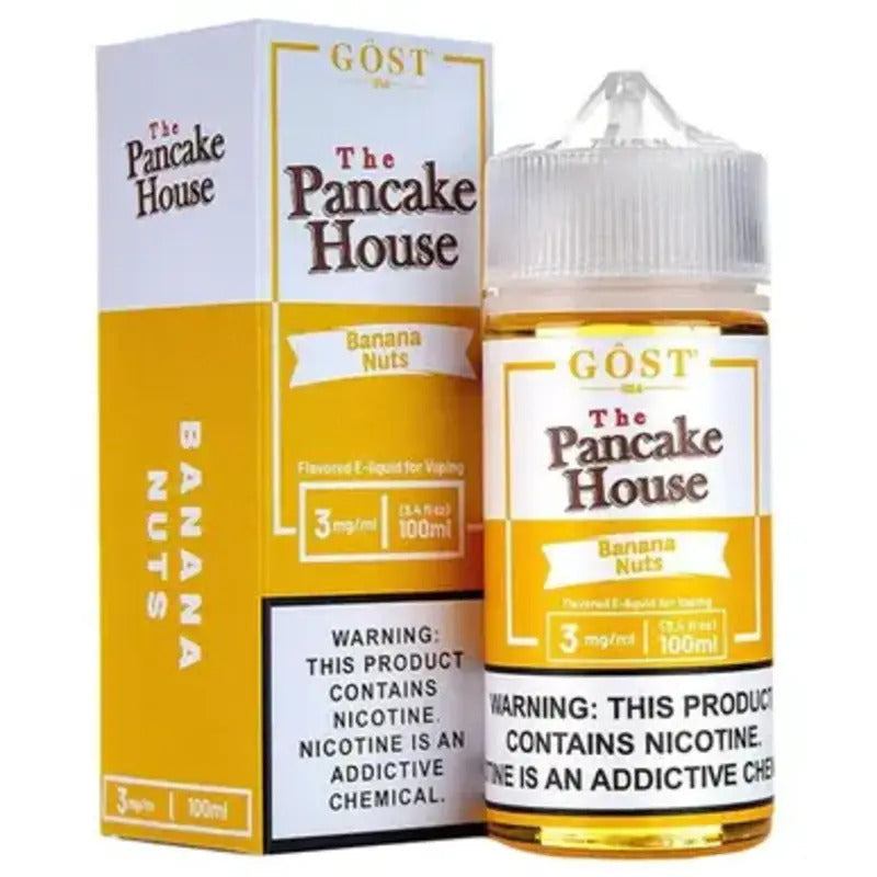 THE PANCAKE HOUSE E-LIQUID BANANA NUTS - 100ML - Vape Land