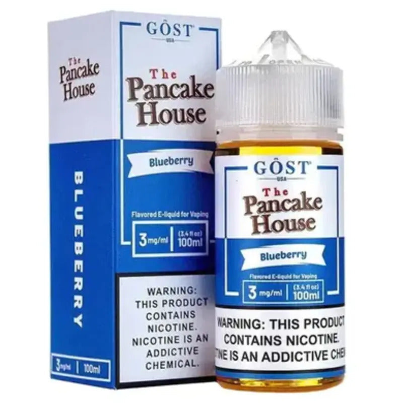 THE PANCAKE HOUSE E-LIQUID BLUEBERRY FLAPJACKS - 100ML - Vape Land