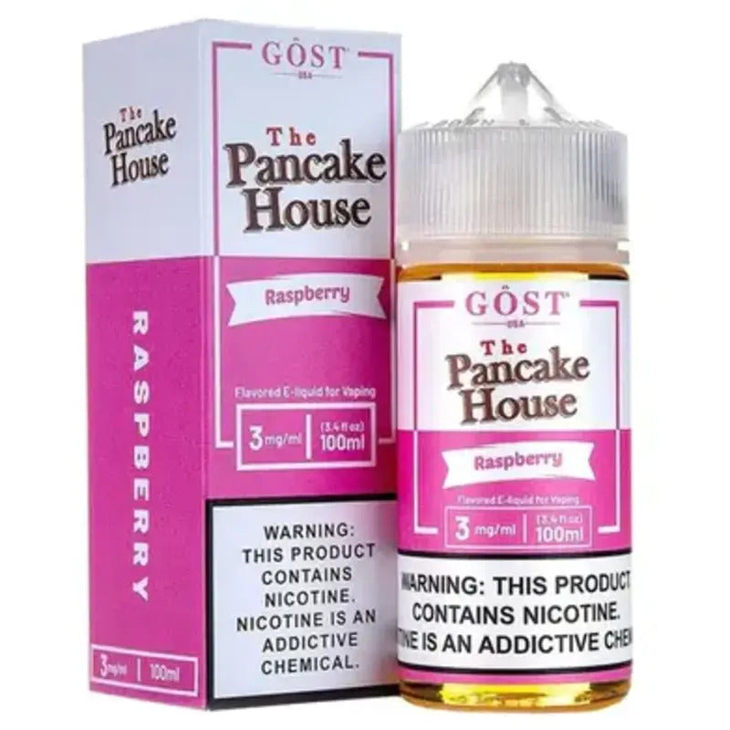 THE PANCAKE HOUSE E-LIQUID RASPBERRY - 100ML - Vape Land