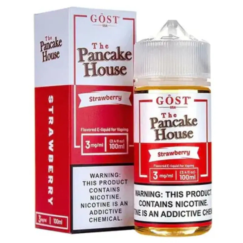 THE PANCAKE HOUSE E-LIQUID GLAZED STRAWBERRY - 100ML - Vape Land