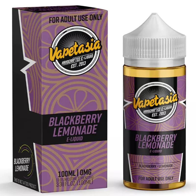 VAPETASIA E-LIQUID BLACKBERRY LEMONADE - 100ML - Vape Land