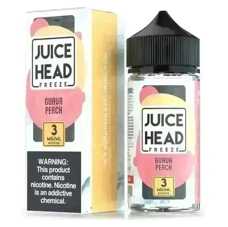 JUICE HEAD E-LIQUID GUAVA PEACH FREEZE - 100ML - Vape Land