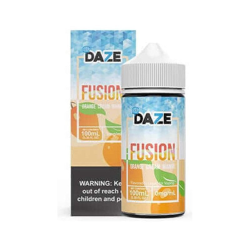 7DAZE E-LIQUID FUSION ICED ORANGE CREAM MANGO - 100ML - Vape Land