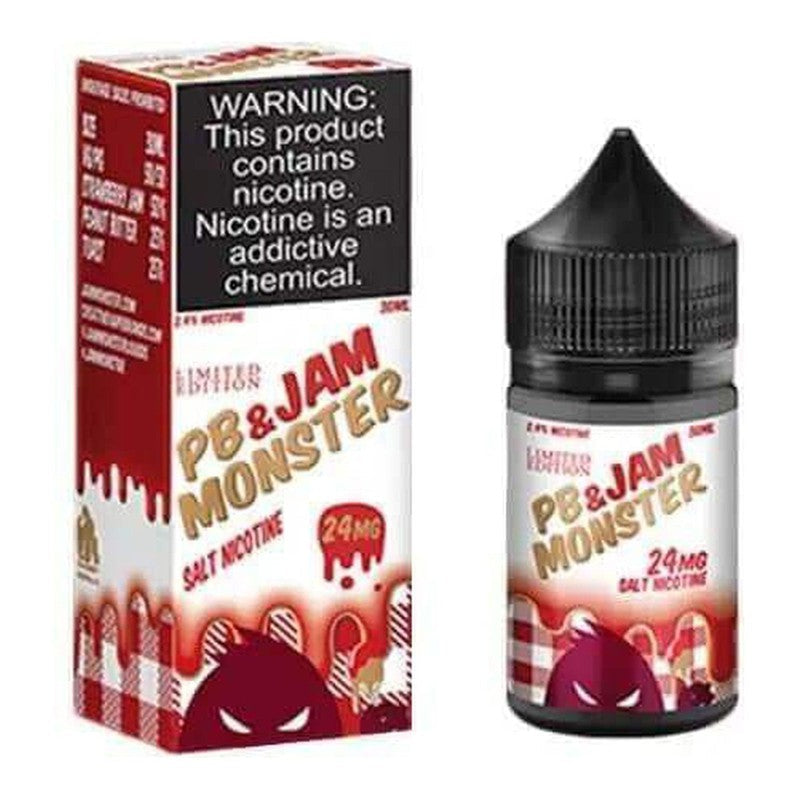 JAM MONSTER SALT PB&J STRAWBERRY - 30ML - Vape Land