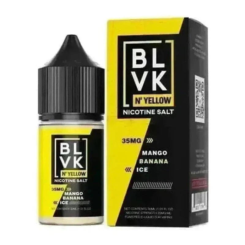 BLVK N YELLOW SALT MANGO BANANA ICE - 30ML - Vape Land