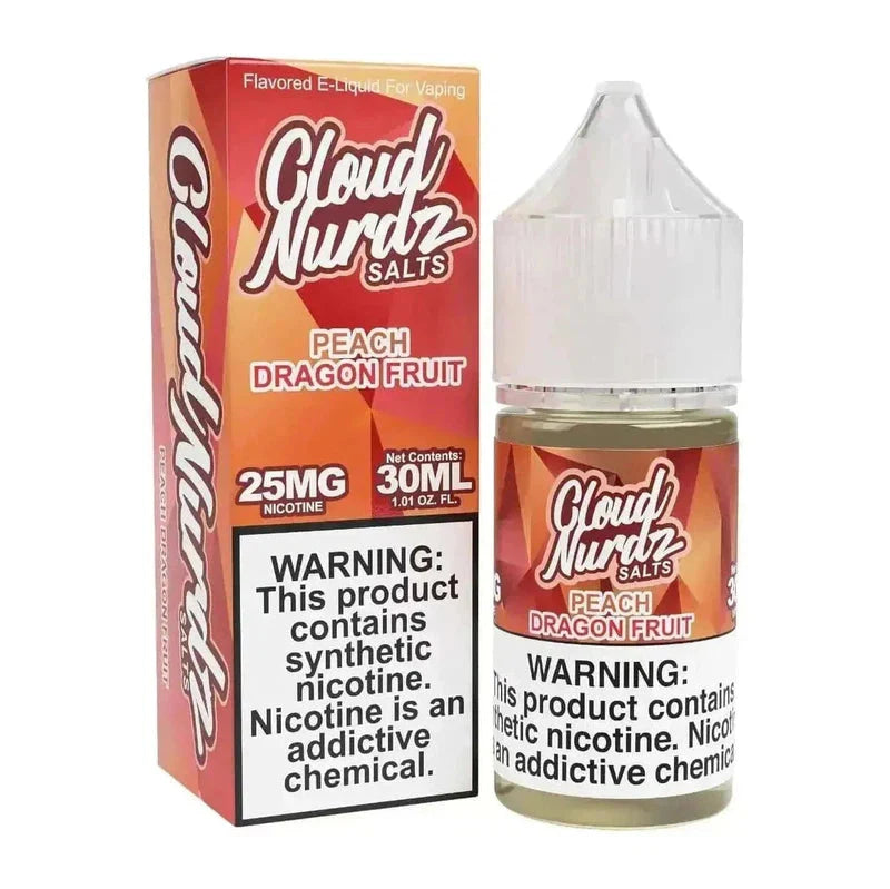 CLOUD NURDZ SALT PEACH DRAGONFRUIT - 30ML - Vape Land