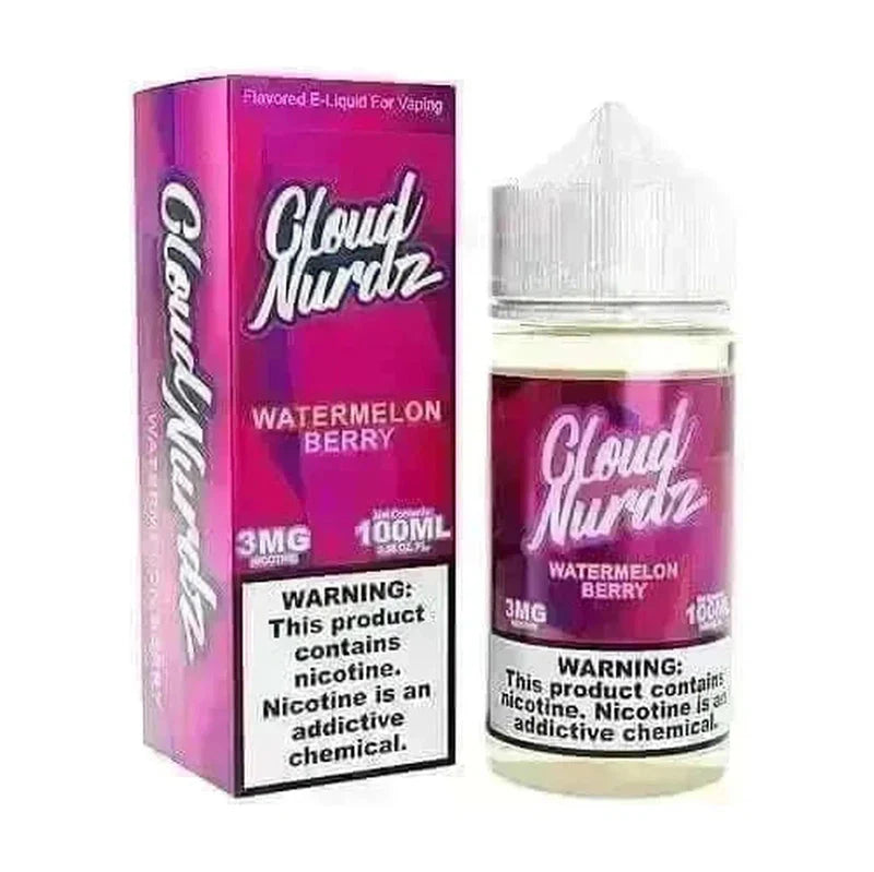 CLOUD NURDZ E-LIQUID WATERMELON BERRY - 100ML - Vape Land