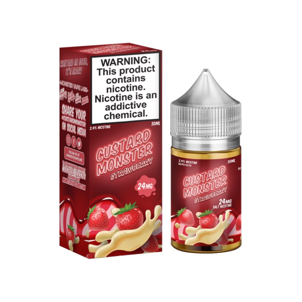 CUSTARD MONSTER SALT STRAWBERRY - 30ML - Vape Land