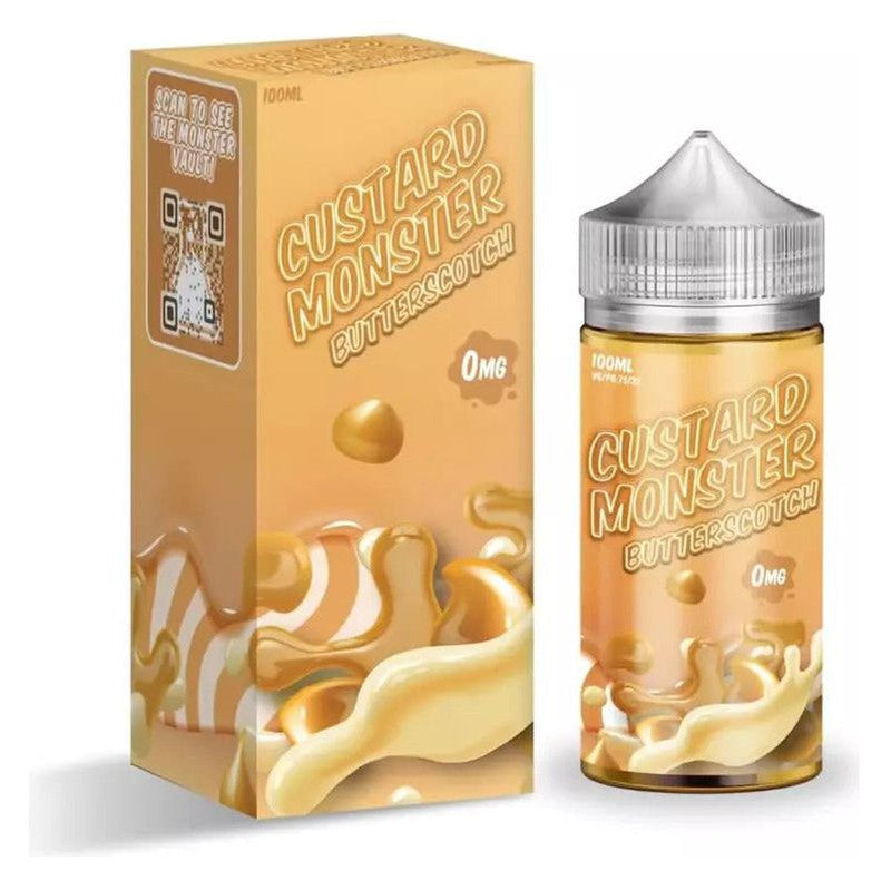 CUSTARD MONSTER E-LIQUID BUTTERSCOTCH - 100ML - Vape Land