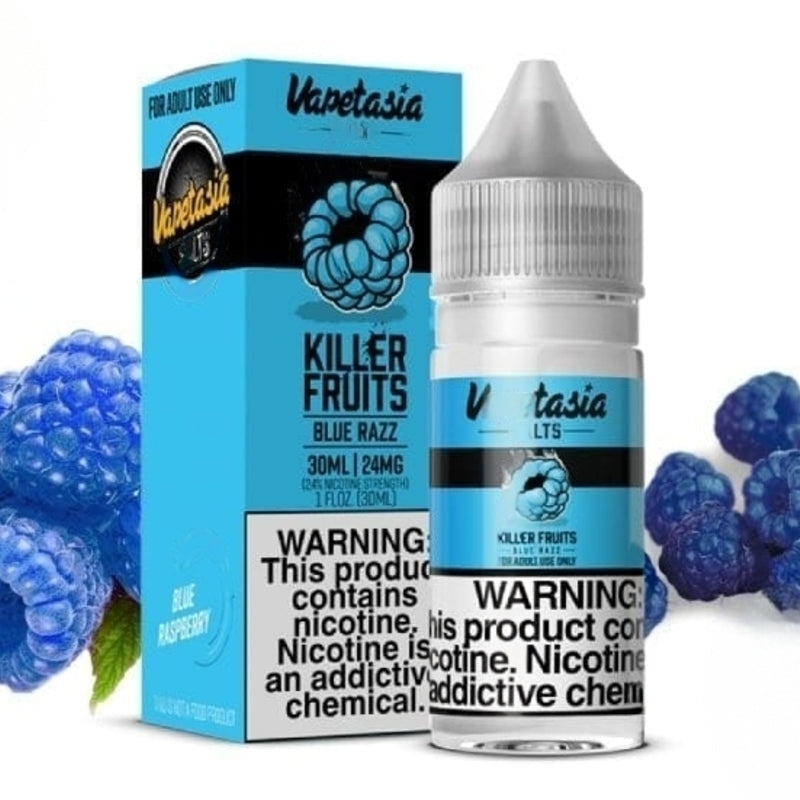 VAPETASIA SALT KILLER FRUITS BLUE RAZZ - 30ML - Vape Land