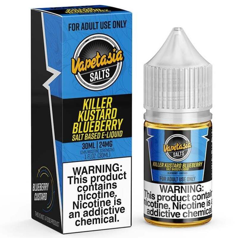 VAPETASIA SALT KILLER KUSTARD BLUEBERRY - 30ML - Vape Land