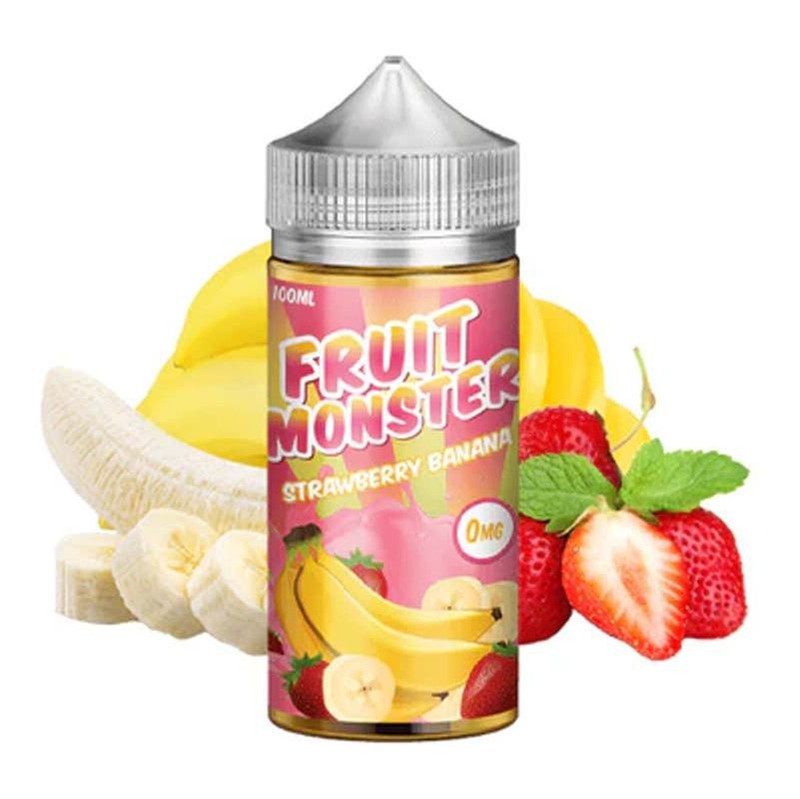 FRUIT MONSTER E-LIQUID STRAWBERRY BANANA - 100ML - Vape Land