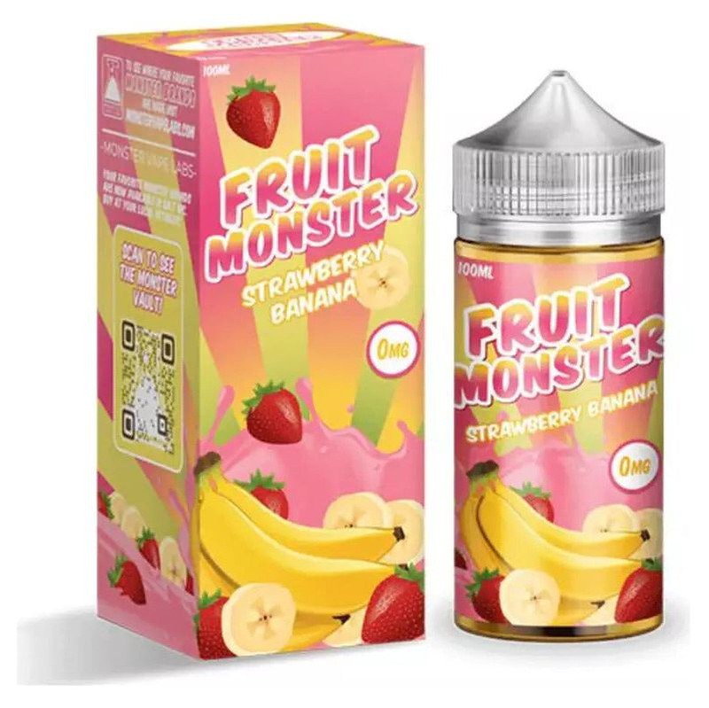 FRUIT MONSTER E-LIQUID STRAWBERRY BANANA - 100ML - Vape Land