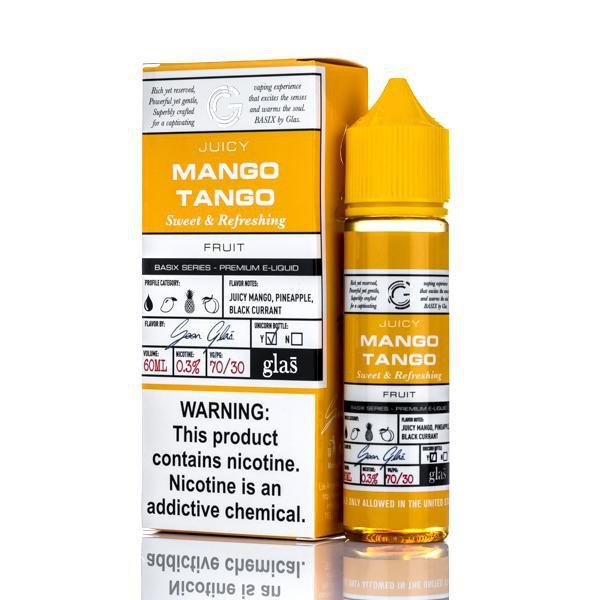 GLAS BASIX E-LIQUID MANGO TANGO - 60ML - Vape Land