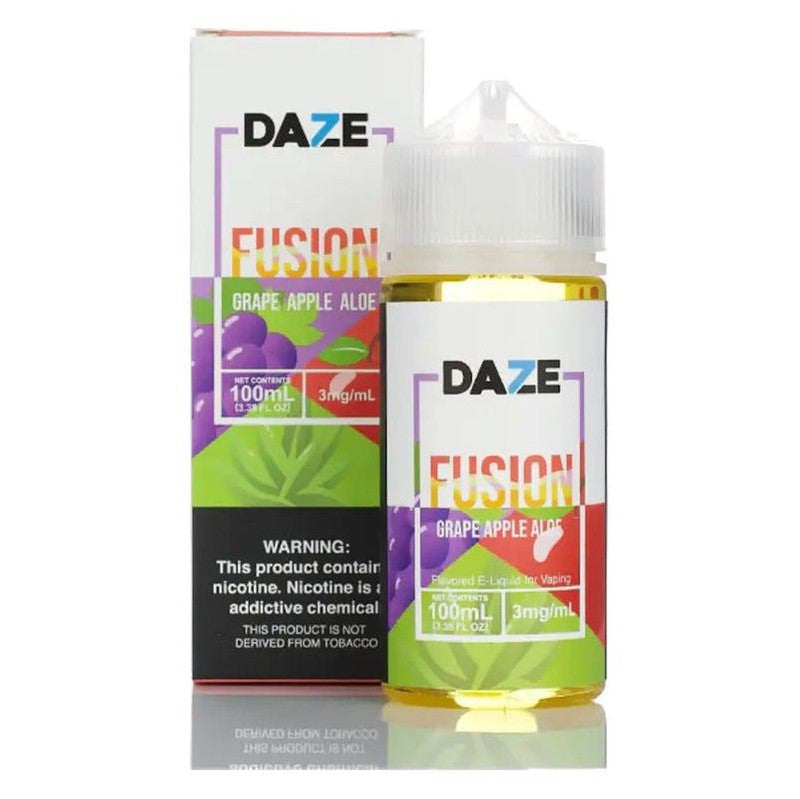 7DAZE E-LIQUID FUSION GRAPE APPLE ALOE - 100ML - Vape Land