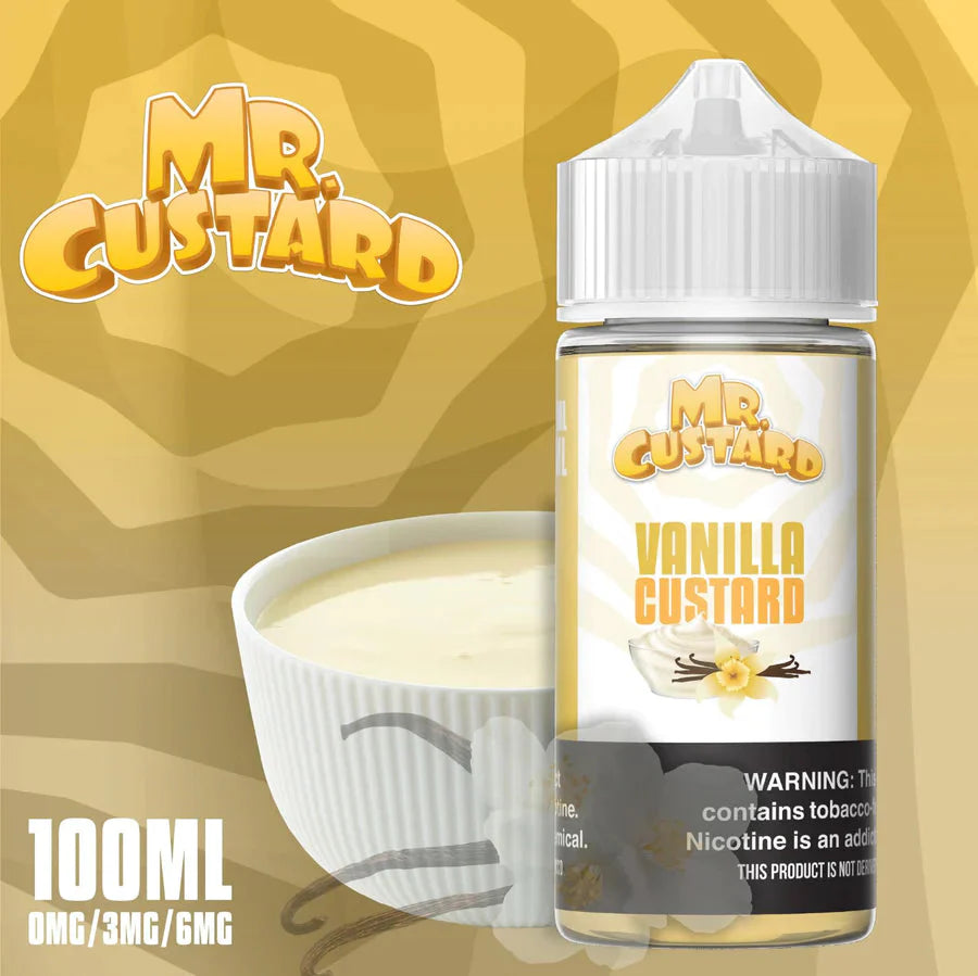 MR CUSTARD E-LIQUID VANILLA CUSTARD - 100ML - Vape Land