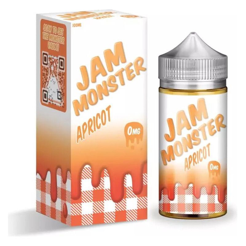 JAM MONSTER E-LIQUID APRICOT - 100ML - Vape Land