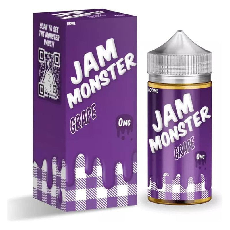 JAM MONSTER E-LIQUID GRAPE - 100ML - Vape Land