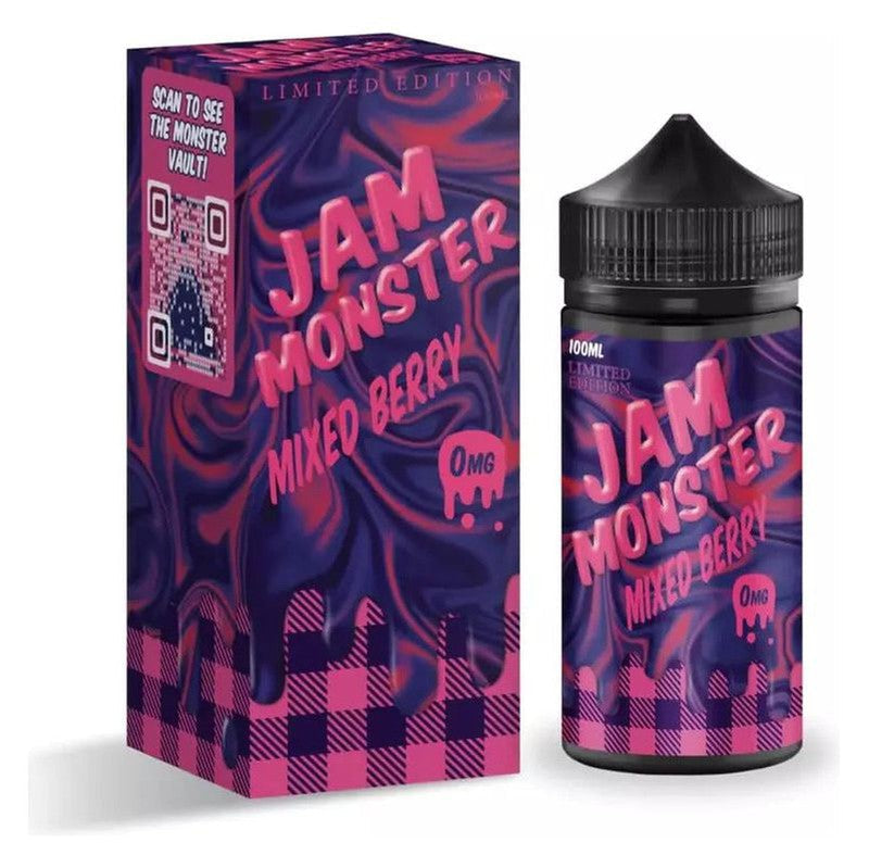 JAM MONSTER E-LIQUID MIXED BERRY - 100ML - Vape Land