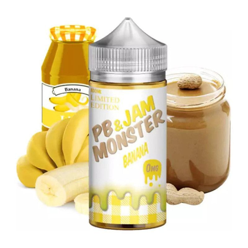 JAM MONSTER E-LIQUID PB&J BANANA - 100ML - Vape Land