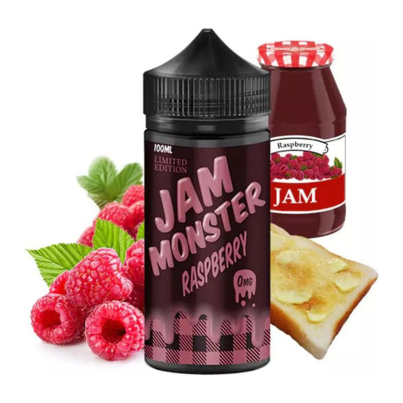 JAM MONSTER E-LIQUID RASPBERRY - 100ML - Vape Land