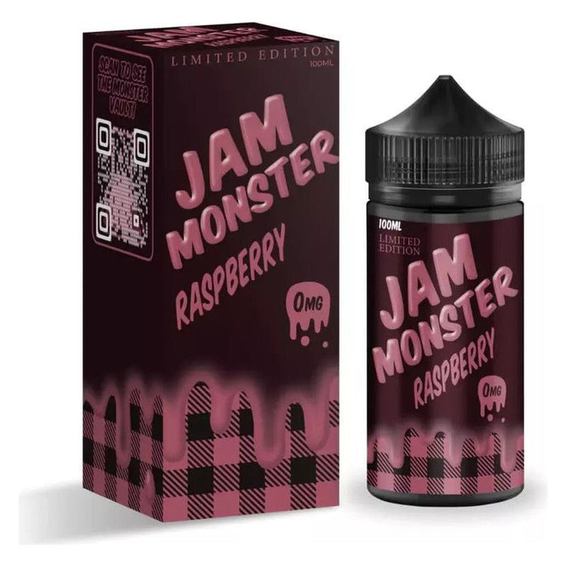 JAM MONSTER E-LIQUID RASPBERRY - 100ML - Vape Land