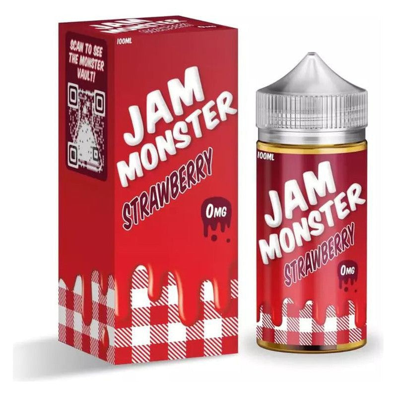 JAM MONSTER E-LIQUID STRAWBERRY - 100ML - Vape Land