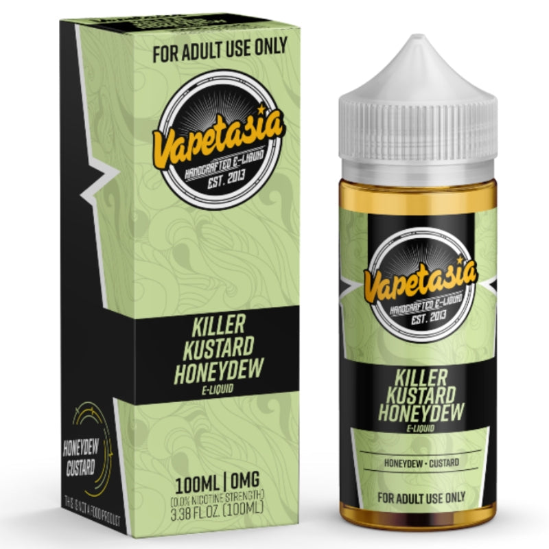 VAPETASIA E-LIQUID KILLER KUSTARD HONEYDEW - 100ML - Vape Land