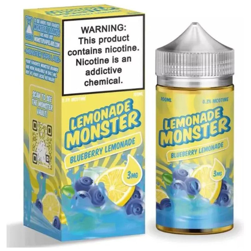 LEMONADE MONSTER E-LIQUID BLUEBERRY LEMONADE - 100ML - Vape Land