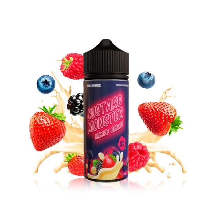 CUSTARD MONSTER E-LIQUID MIXED BERRIES - 100ML - Vape Land