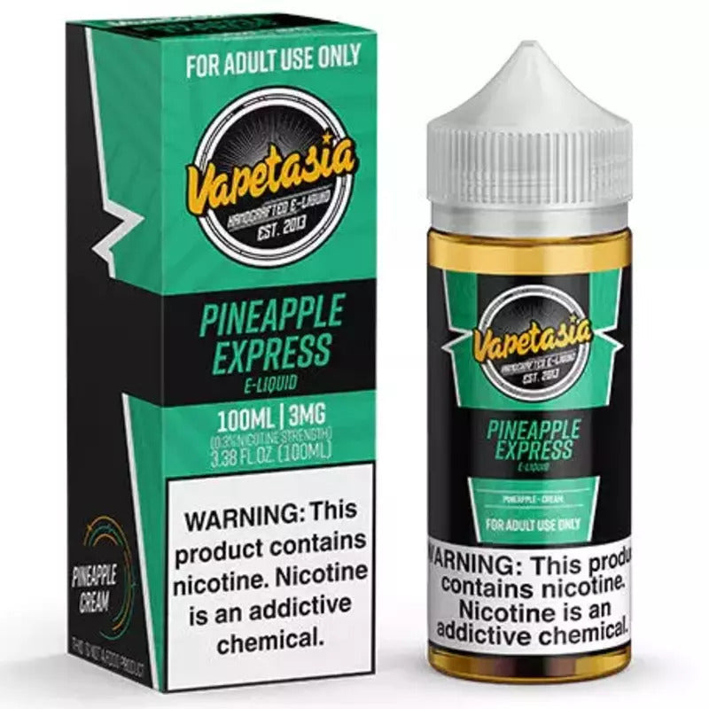 VAPETASIA E-LIQUID PINEAPPLE EXPRESS - 100ML - Vape Land