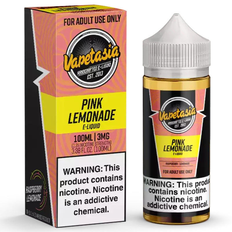 VAPETASIA E-LIQUID PINK LEMONADE - 100ML - Vape Land