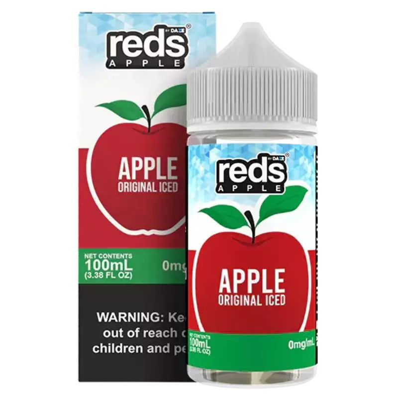 REDS E-LIQUID APPLE ORIGINAL ICED - 100ML - Vape Land