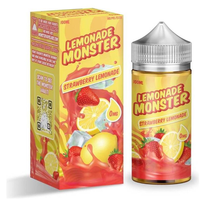 LEMONADE MONSTER E-LIQUID STRAWBERRY LEMONADE - 100ML - Vape Land