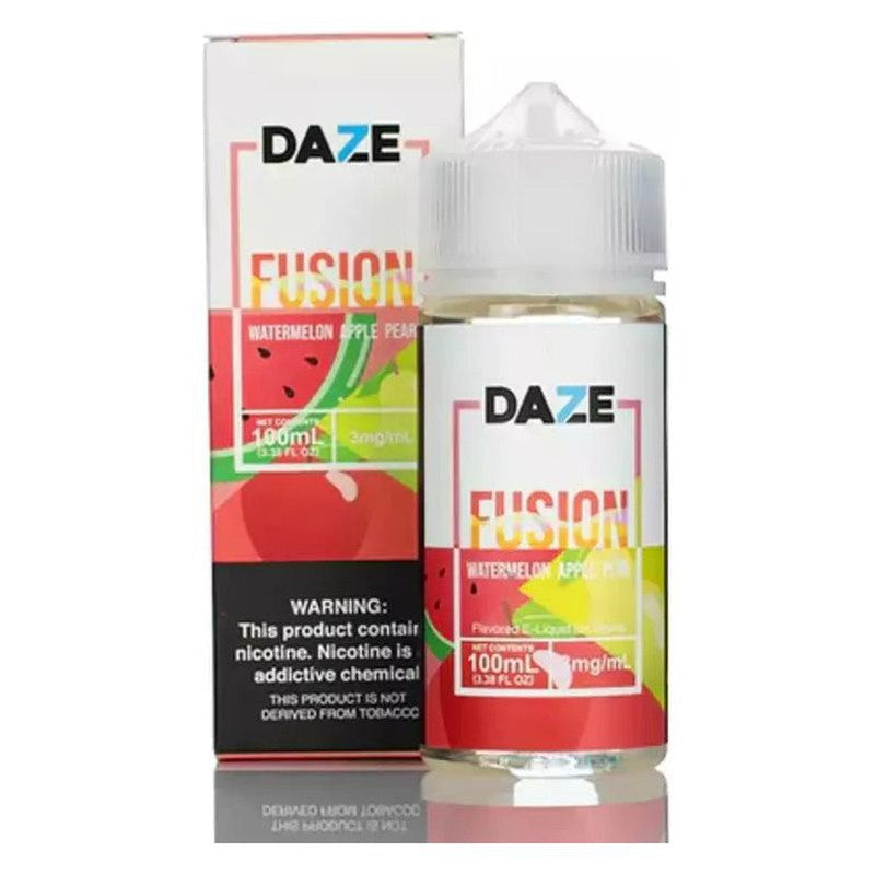 7DAZE E-LIQUID FUSION WATERMELON APPLE PEAR - 100ML - Vape Land